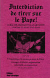 Couverture du livre "Interdiction de tirer sur le Pape".